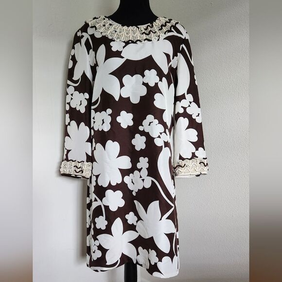 Tory Burch Brown Floral Dress - Picture 9 of 9